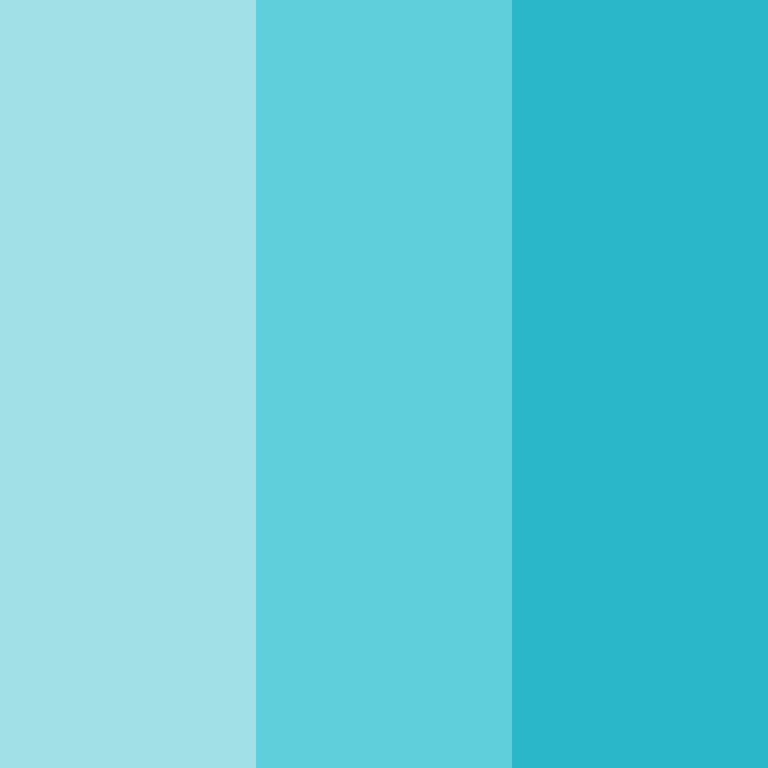 Download tropical teal harmony color palette PNG image (square)