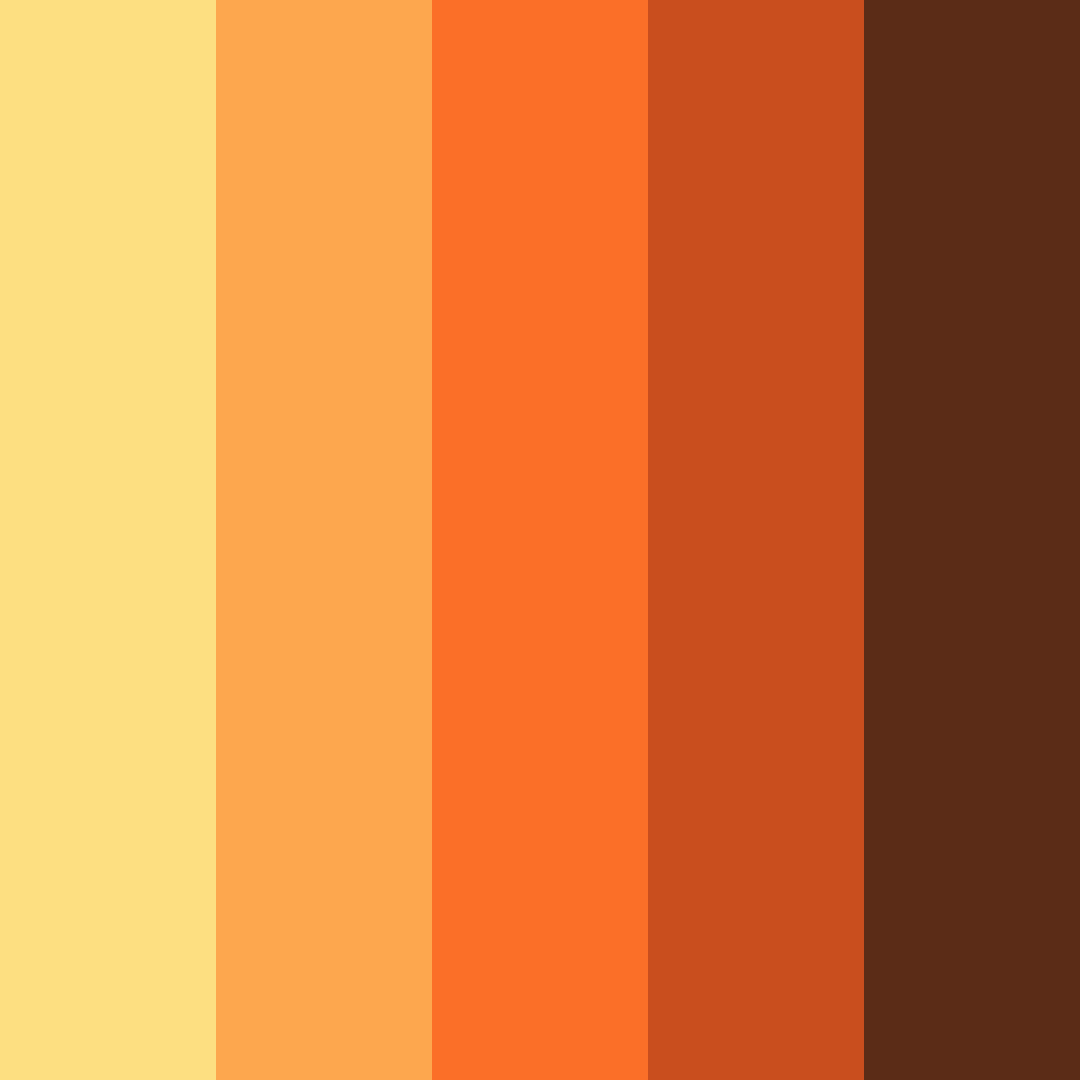 Download amber horizon color palette PNG image (square)