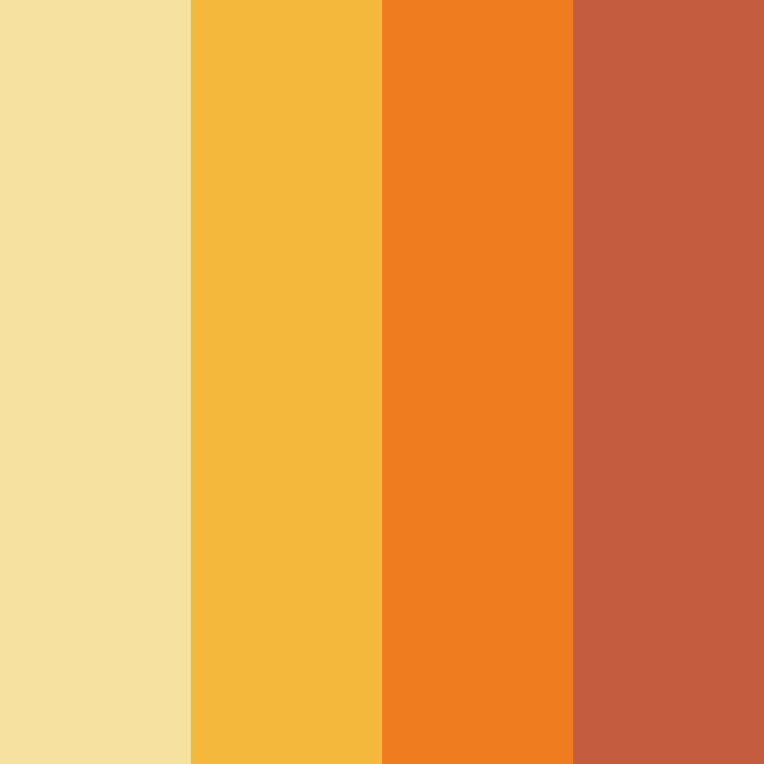 Download honeyed autumn color palette PNG image (square)