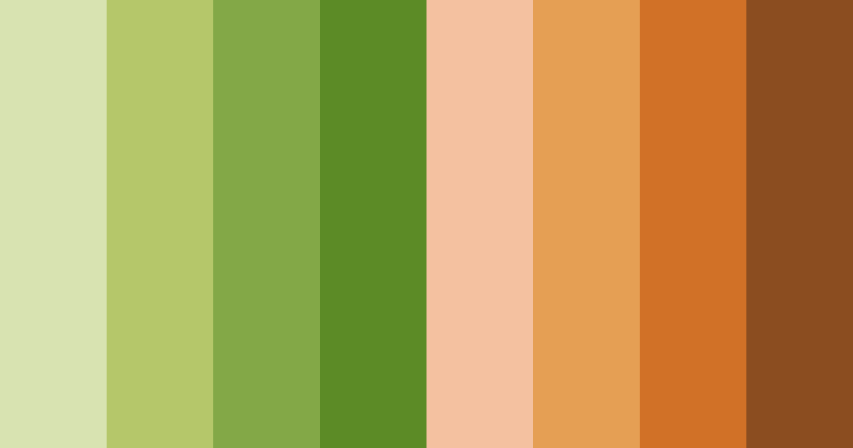 Download autumn meadow harmony color palette PNG image (landscape)