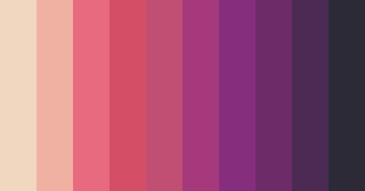 Download blushing twilight color palette PNG image (landscape)