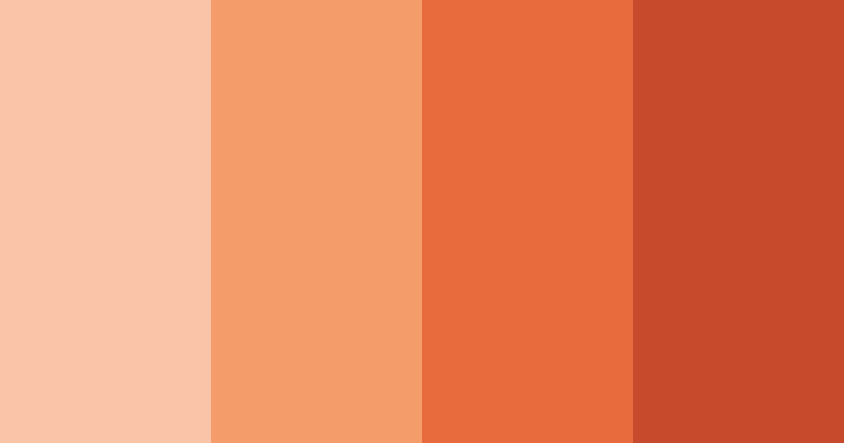 Download peach sunset color palette PNG image (landscape)