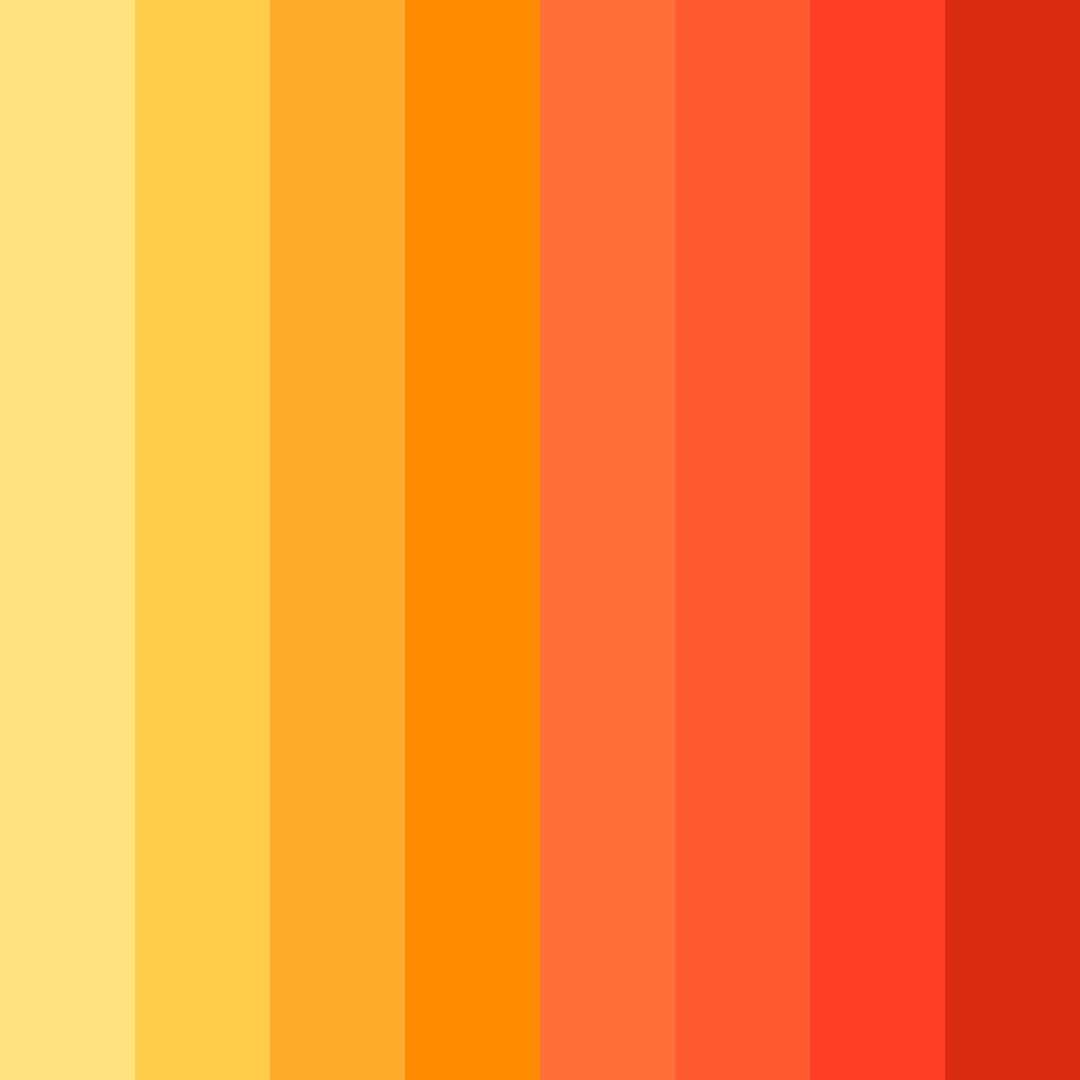Download citrus dusk color palette PNG image (square)