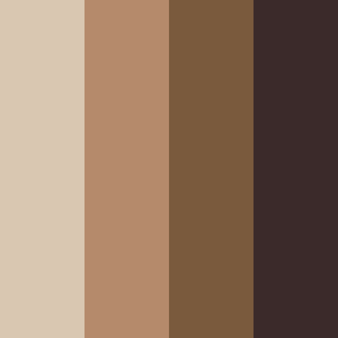 Download warm brown color palette PNG image (square)
