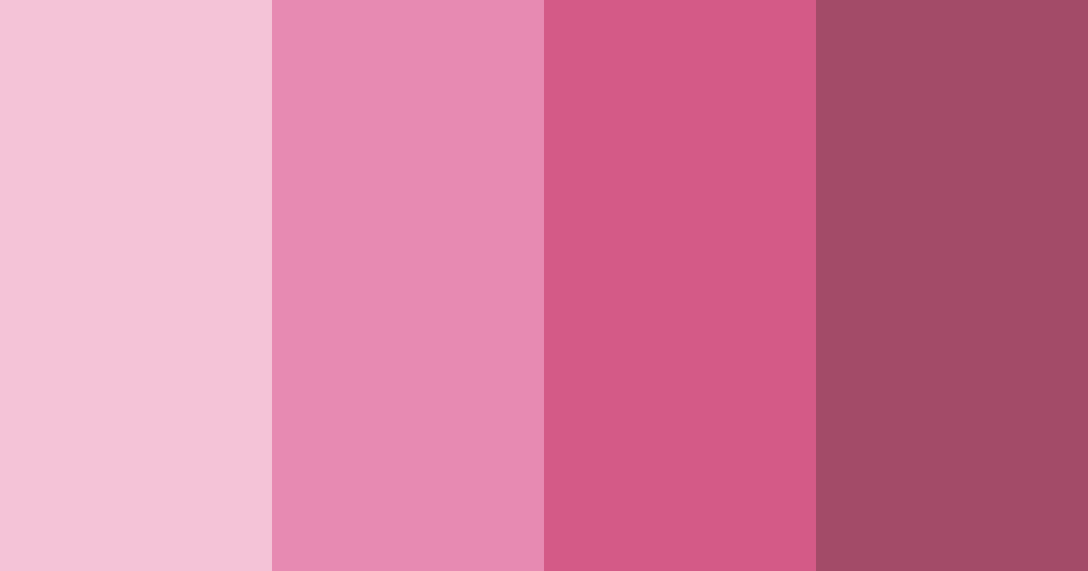 Download pink elegance color palette PNG image (landscape)