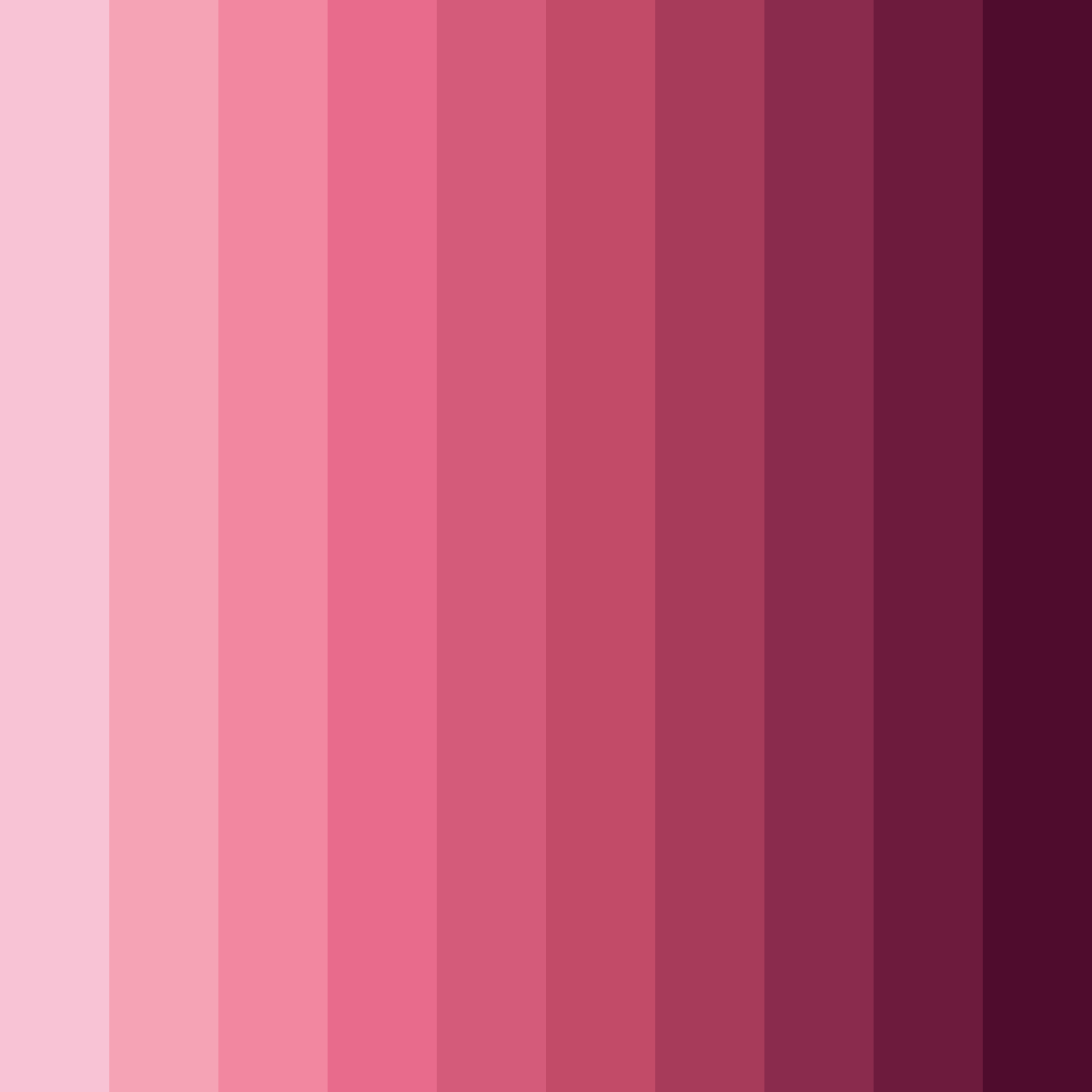 Download pink camellia color palette PNG image (square)