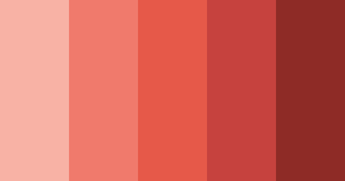 Download warm red color palette PNG image (landscape)