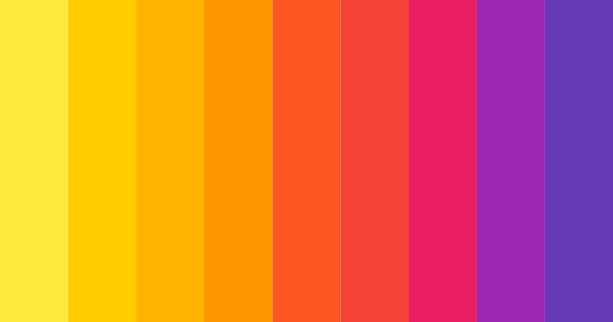 Download sunset symphony color palette PNG image (landscape)