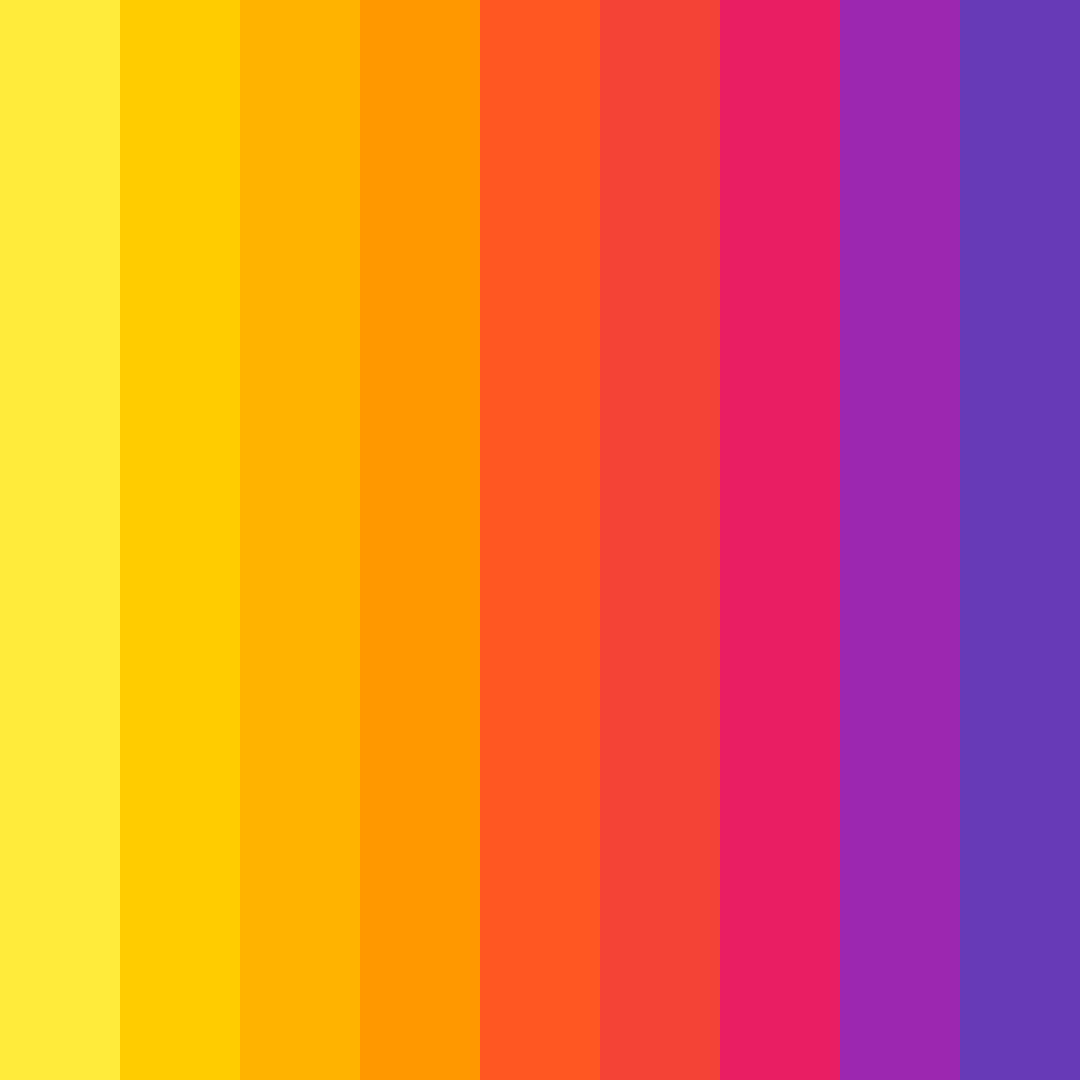 Download sunset symphony color palette PNG image (square)
