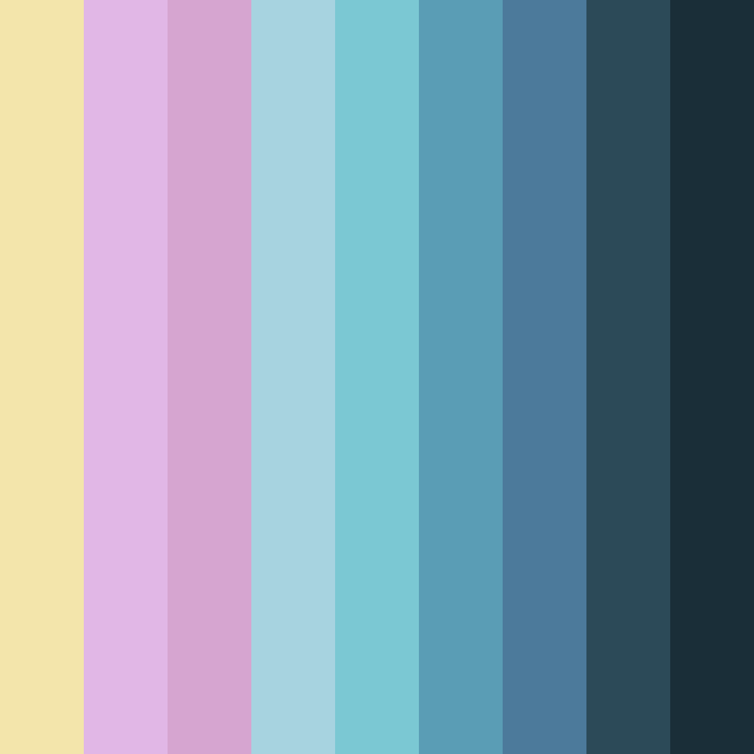 Download whimsical reverie color palette PNG image (square)