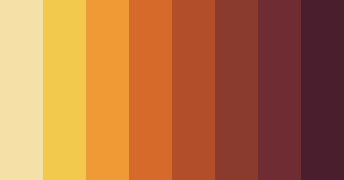 Download autumn ember radiance color palette PNG image (landscape)