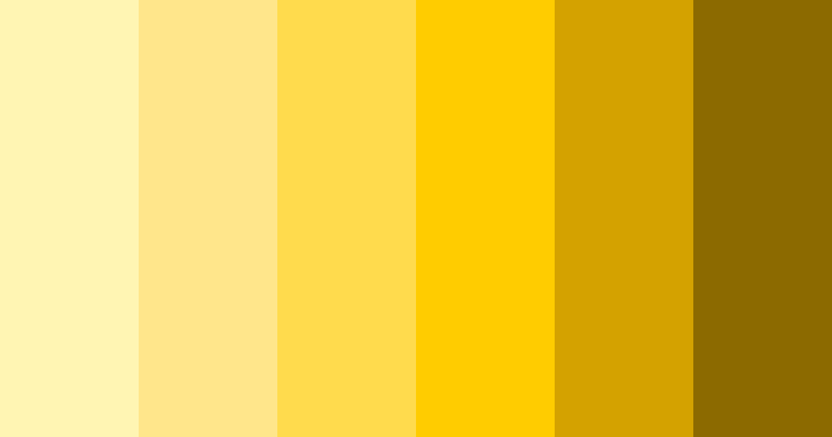 Download golden yellow color palette PNG image (landscape)