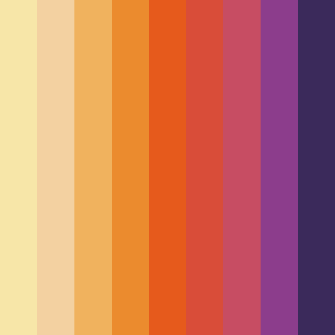Download autumnal serenade color palette PNG image (square)