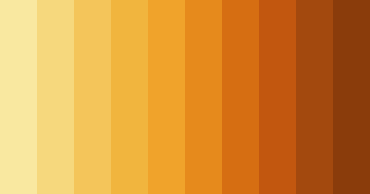 Download butter yellow color palette PNG image (landscape)