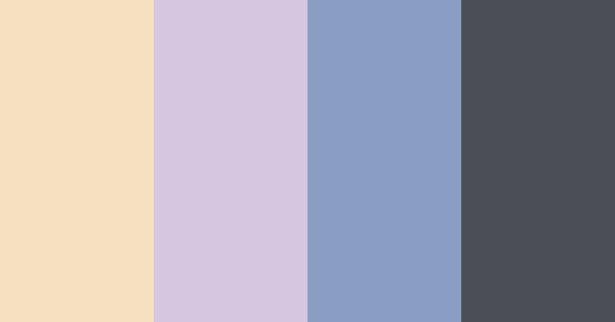 Download light cream and lavender blue color palette PNG image (landscape)
