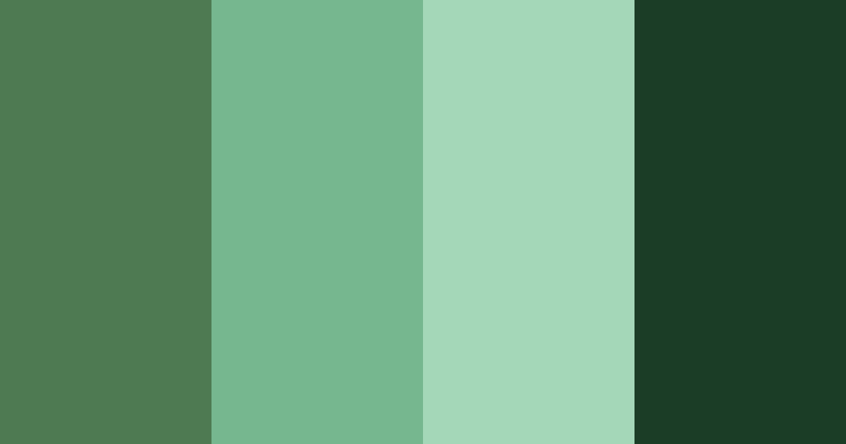 Download green serenity color palette PNG image (landscape)