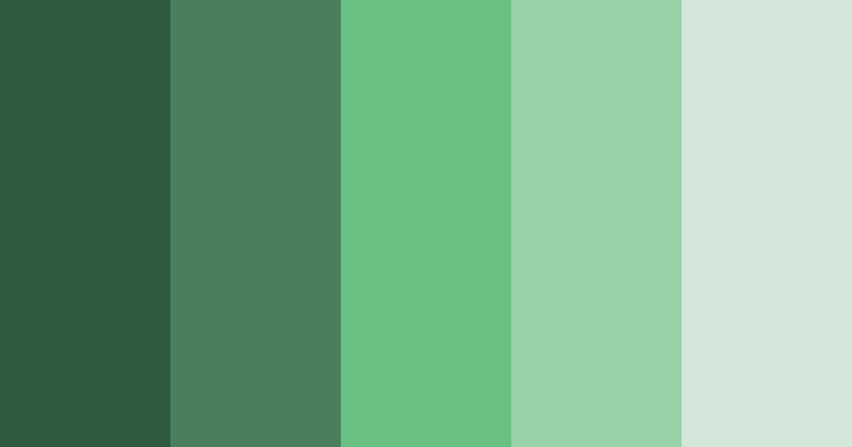 Download emerald oasis color palette PNG image (landscape)