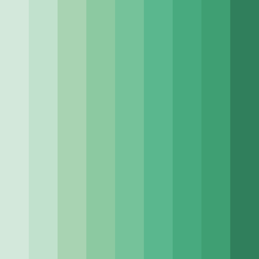 Download tranquil verdant dream color palette PNG image (square)