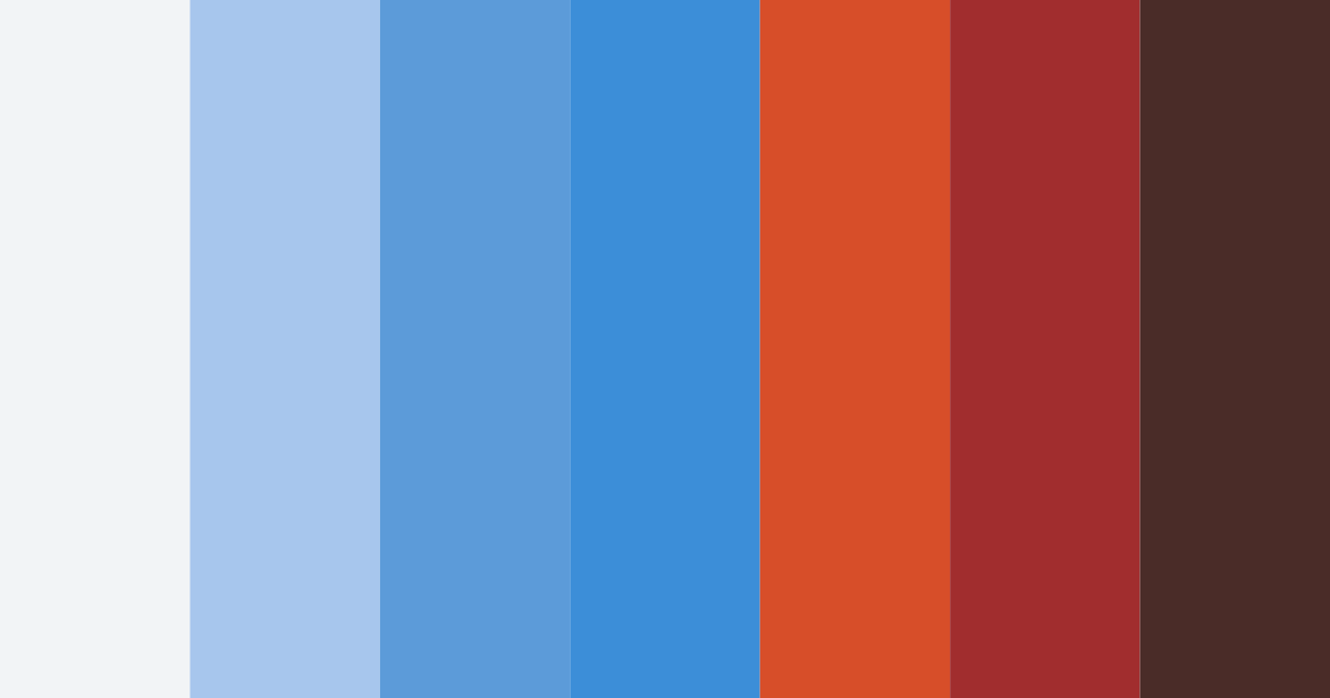 Download blue baseball color palette PNG image (landscape)