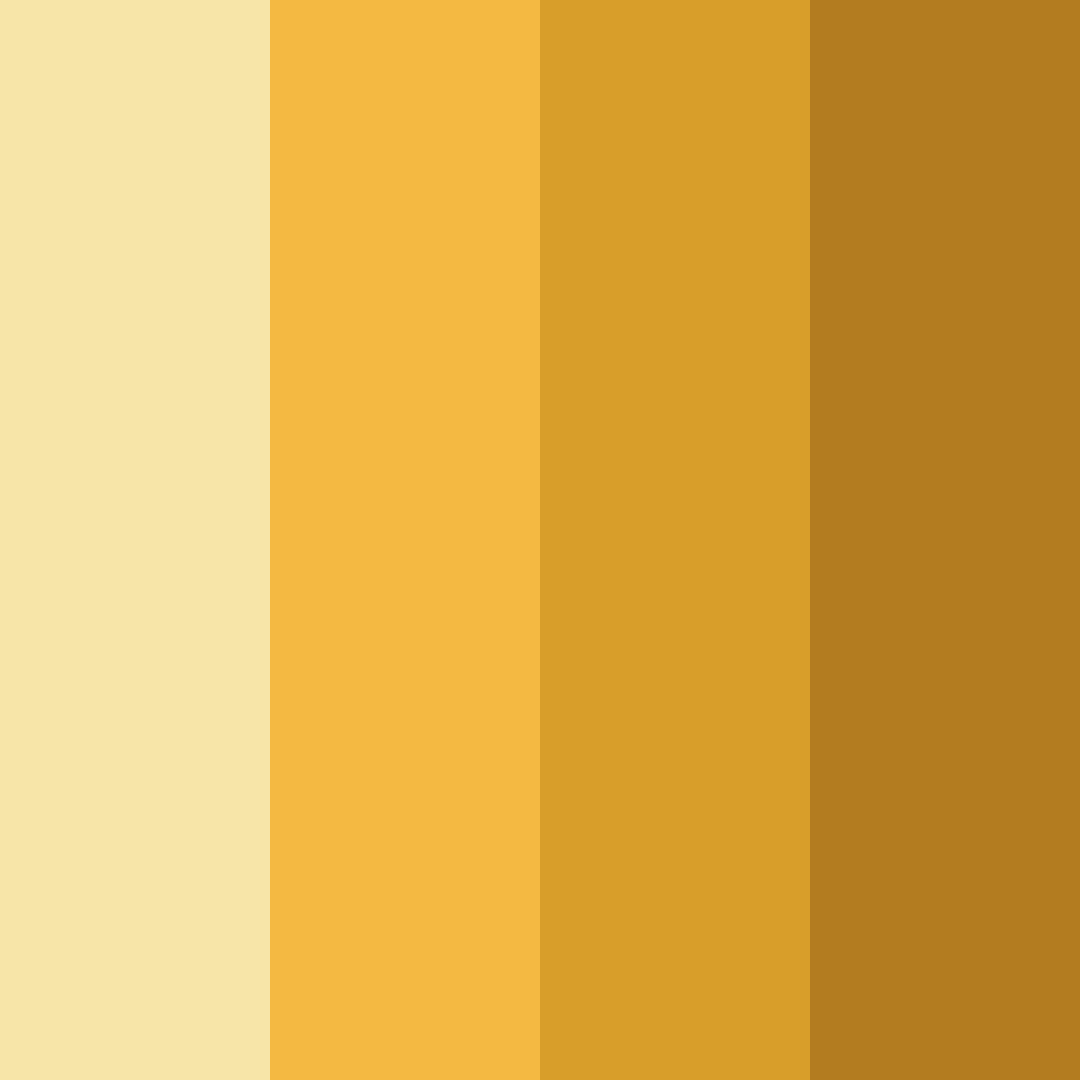 Download golden sunset color palette PNG image (square)