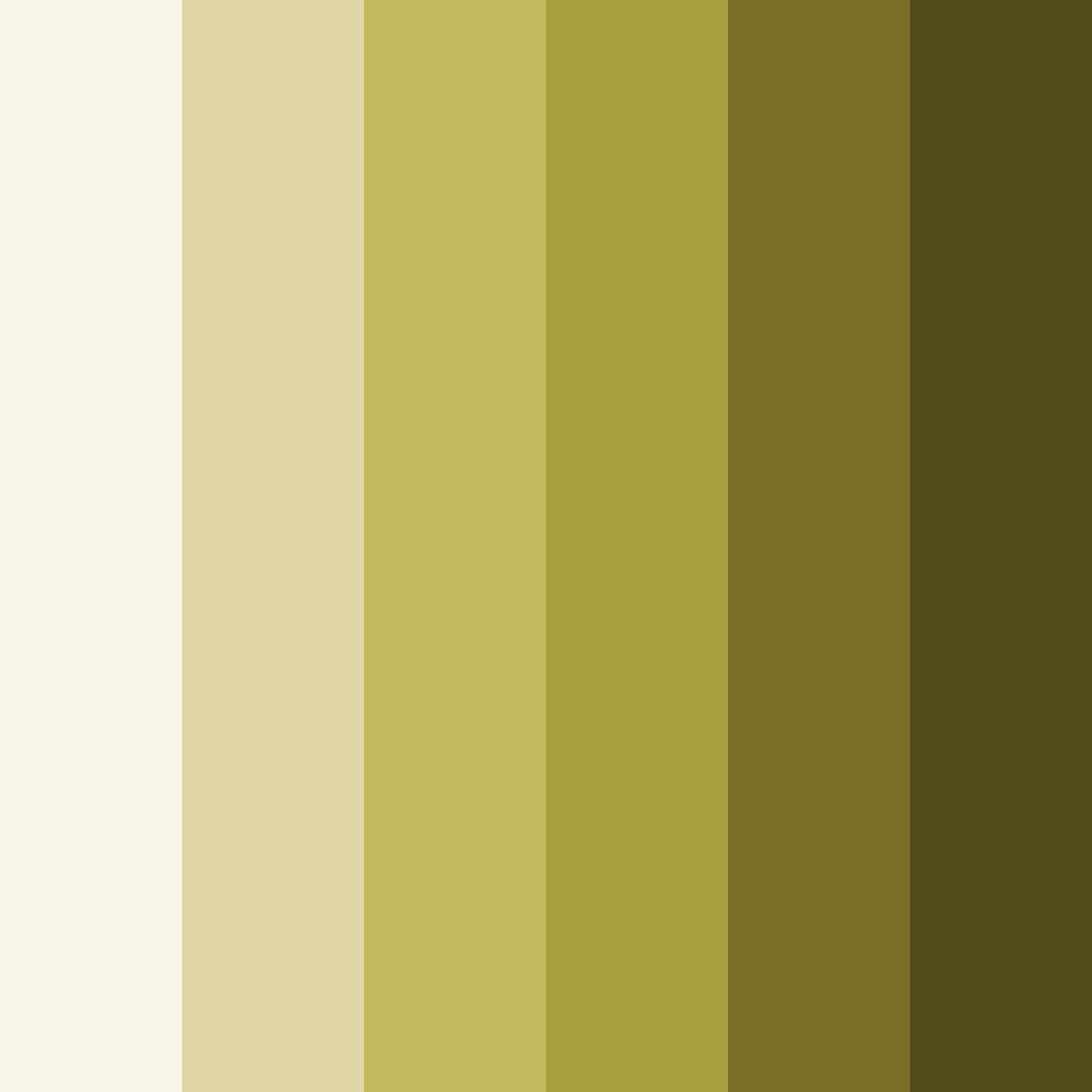 Download earthy yellow color palette PNG image (square)