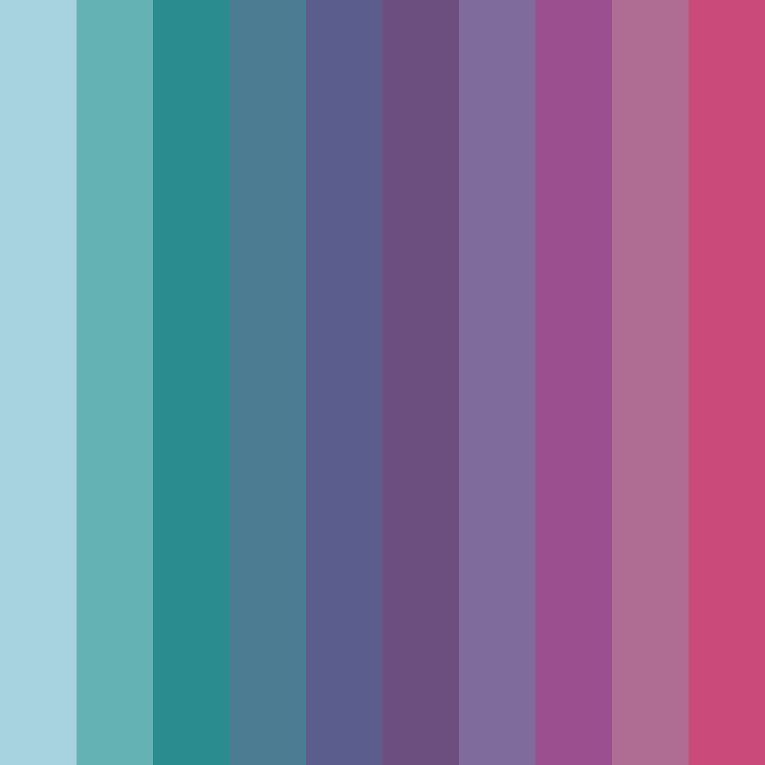 Download teal jewel tones color palette PNG image (square)