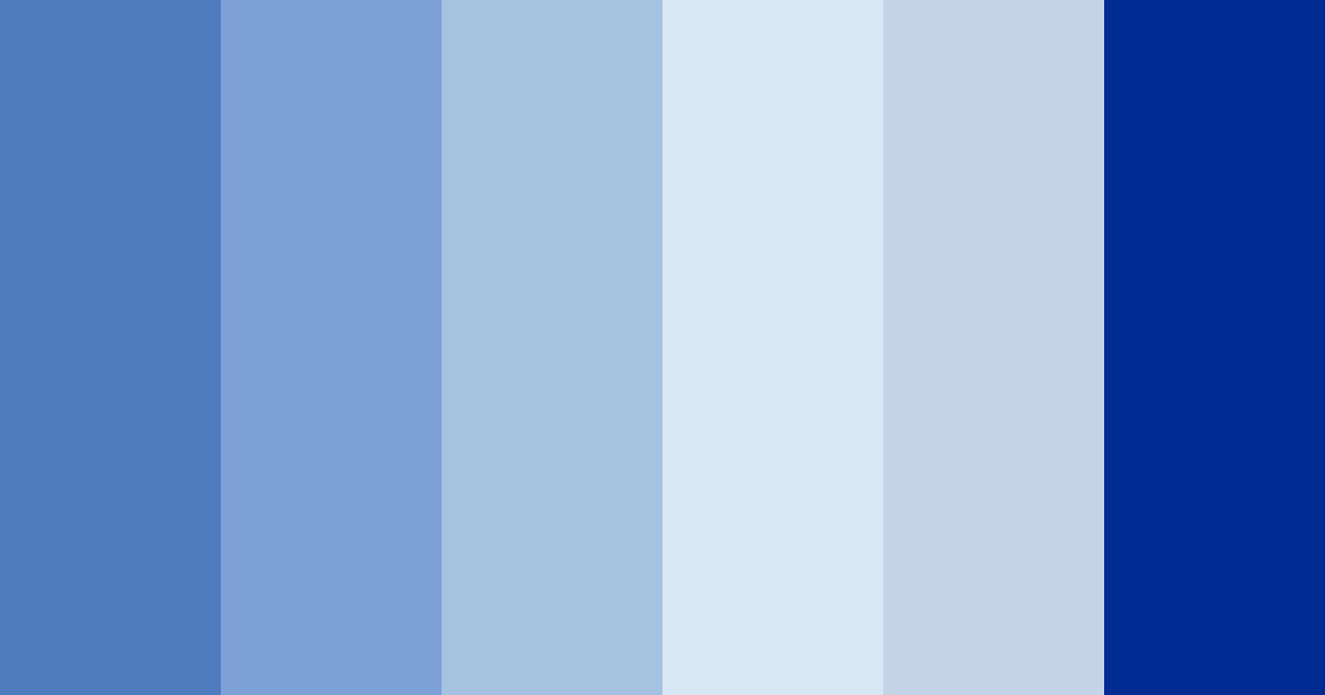 Download blue serenity color palette PNG image (landscape)