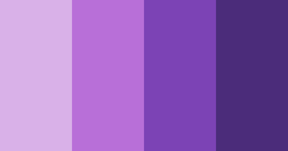 Download mystical amethyst color palette PNG image (landscape)