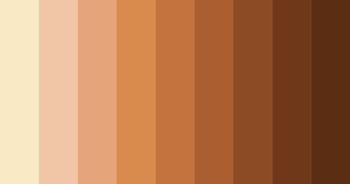 Download warm earthy tones color palette PNG image (landscape)