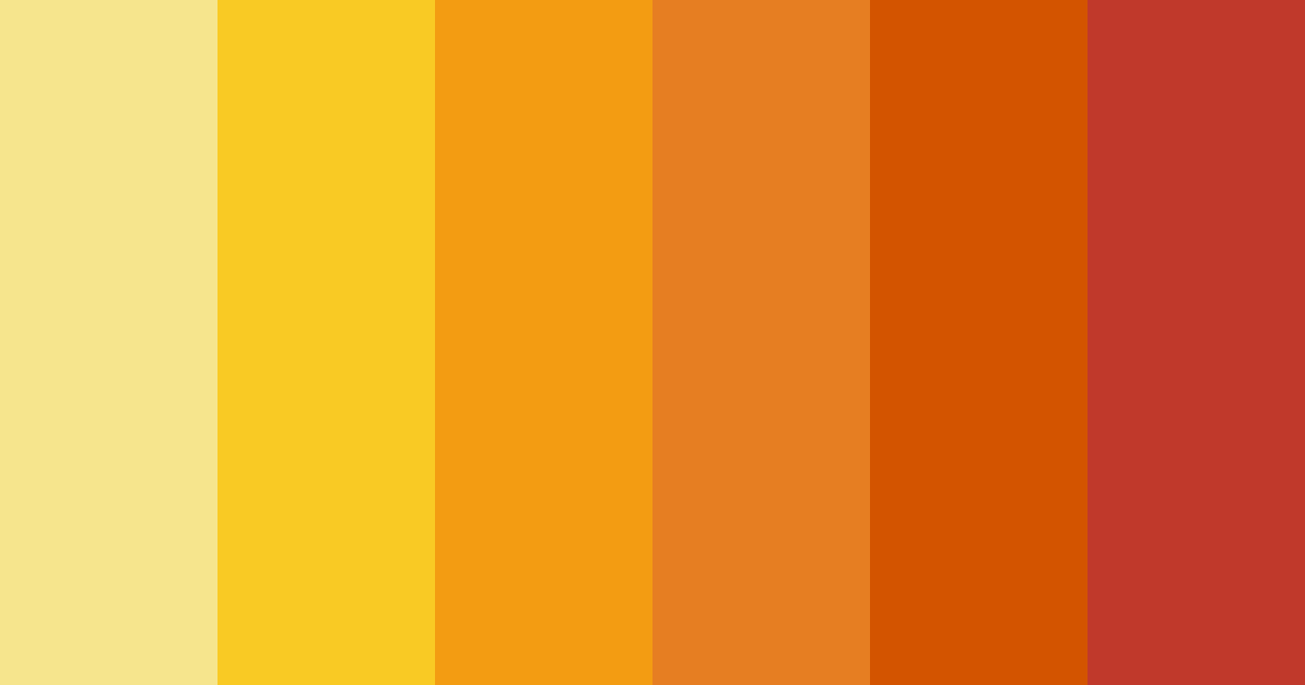 Download wax yellow warmth color palette PNG image (landscape)