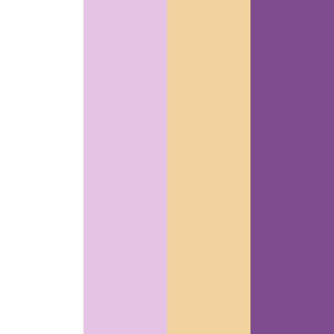 Download purple sunset color palette PNG image (square)