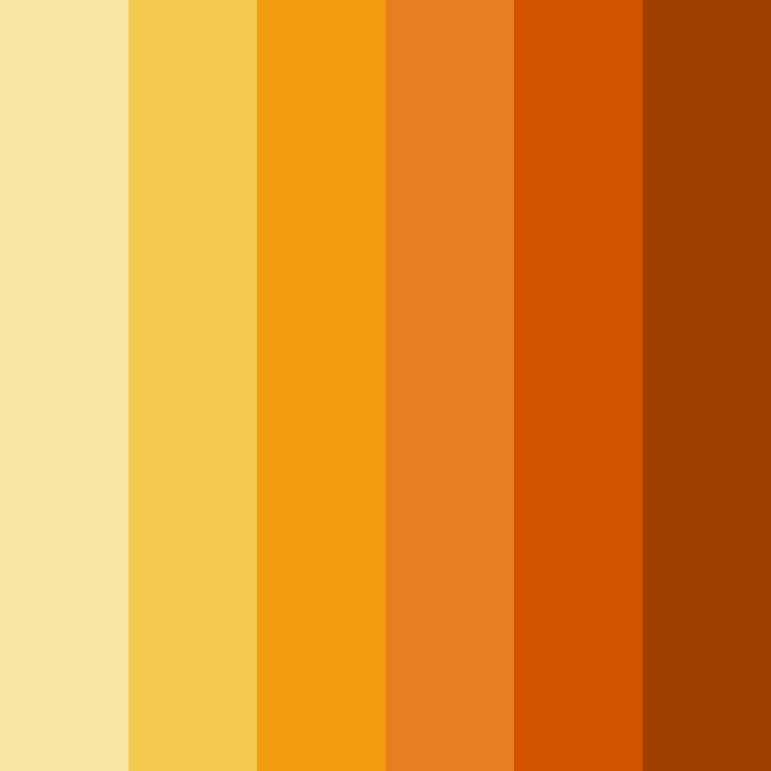 Download golden autumn blaze color palette PNG image (square)