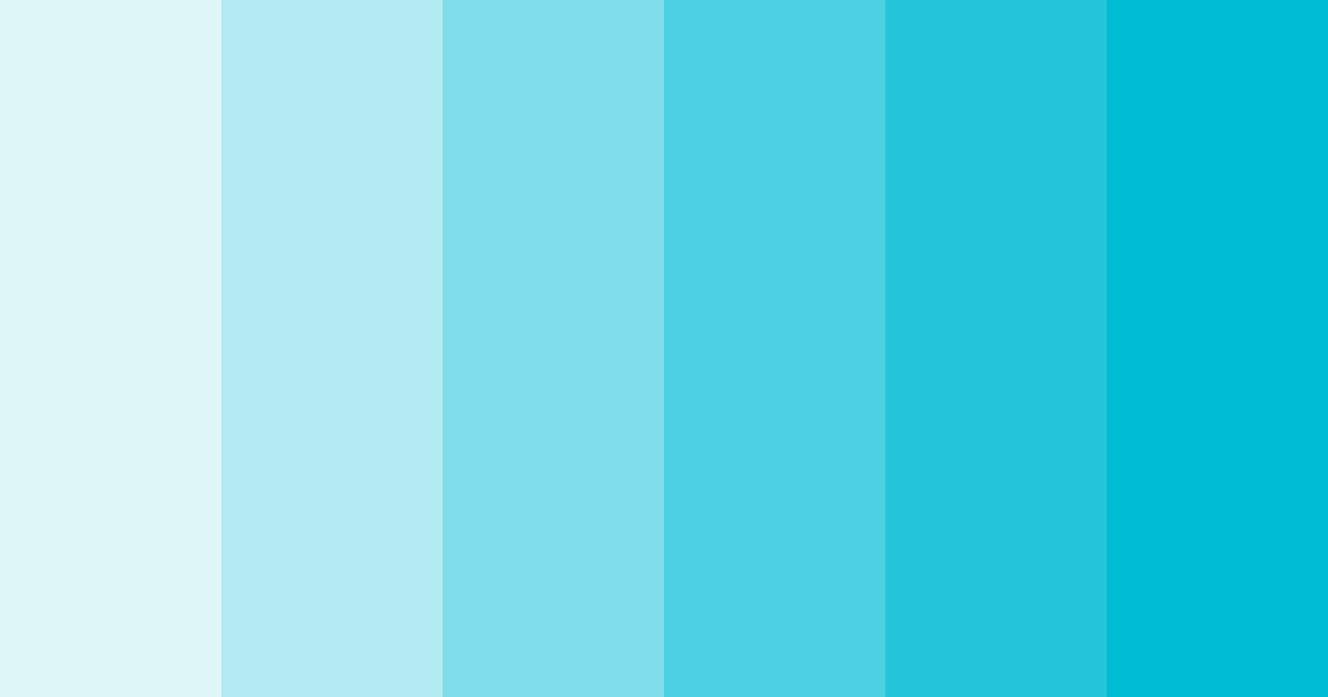 Download urban aqua serenity color palette PNG image (landscape)