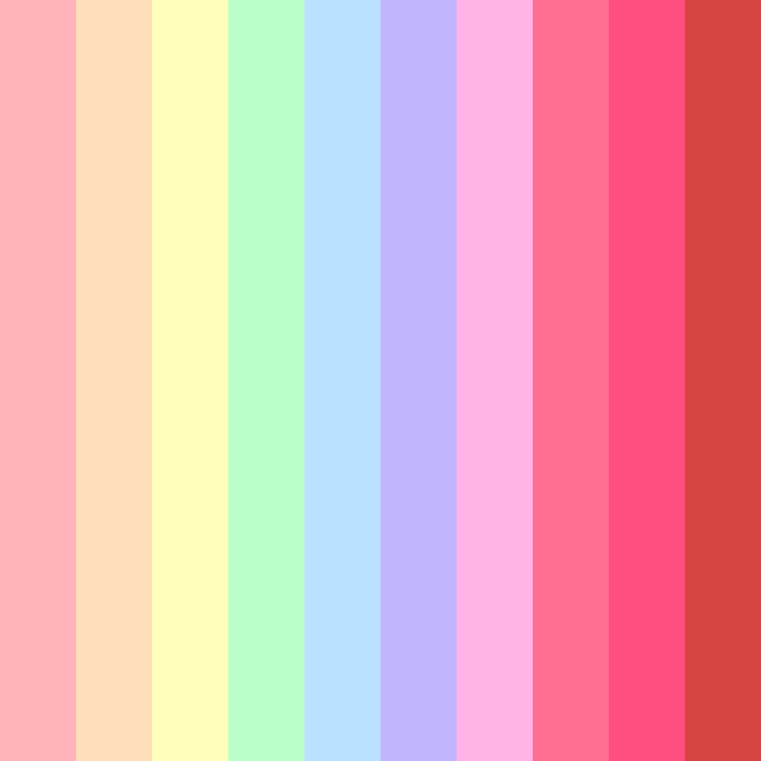 Download pastel prism color palette PNG image (square)