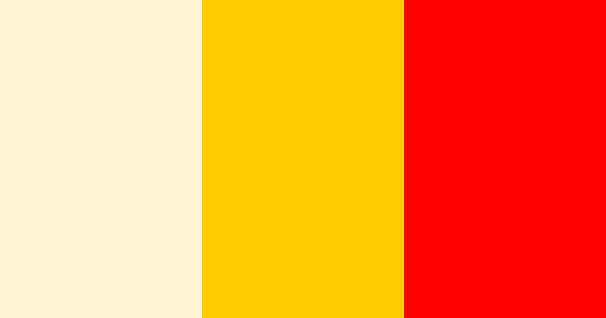 Download yellow red white color palette PNG image (landscape)