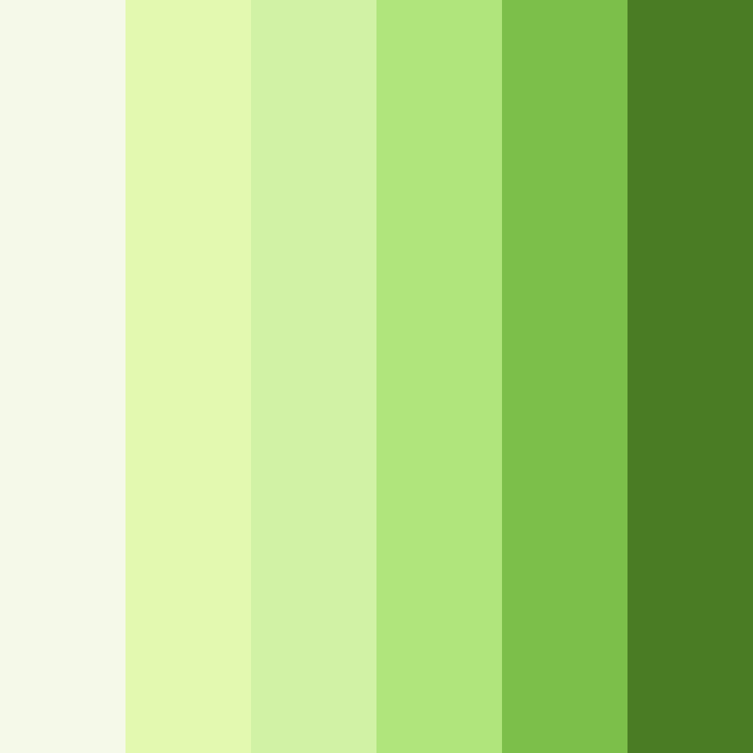 Download green daffodil color palette PNG image (square)