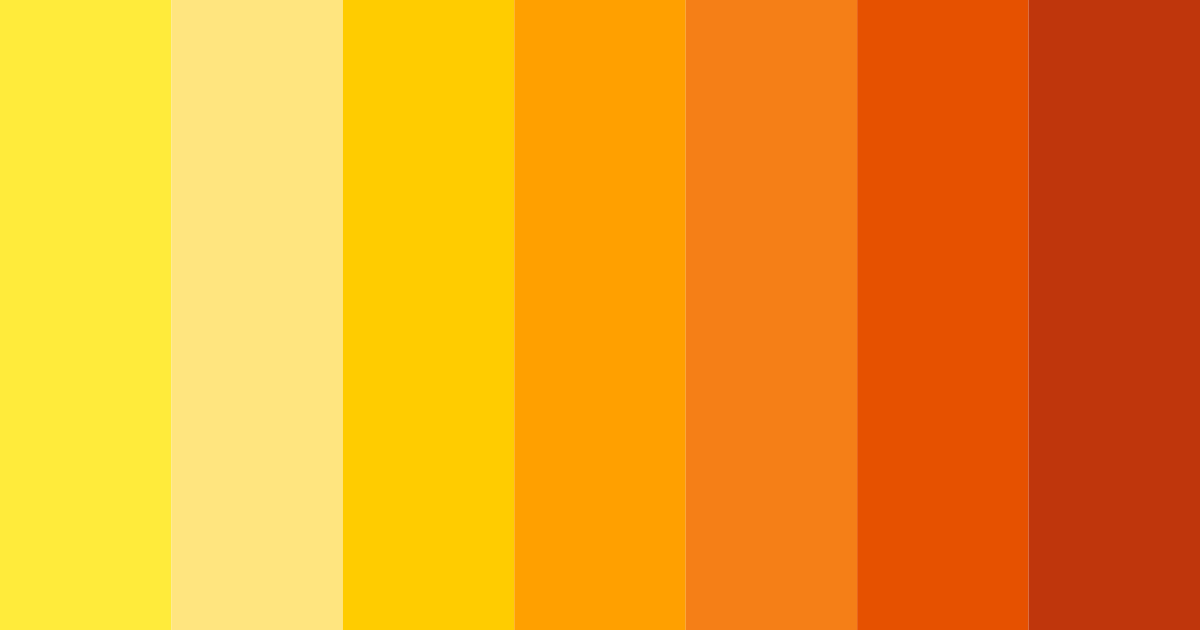 Download yellow sunset color palette PNG image (landscape)