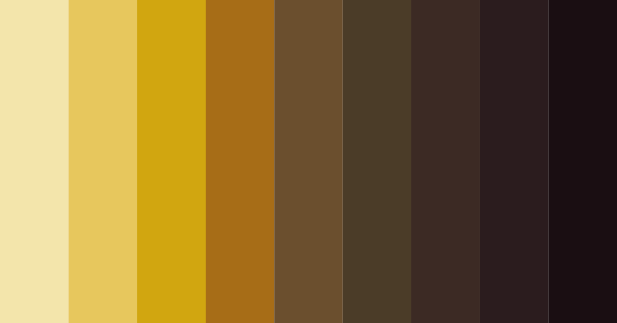 Download earthy yellow color palette PNG image (landscape)
