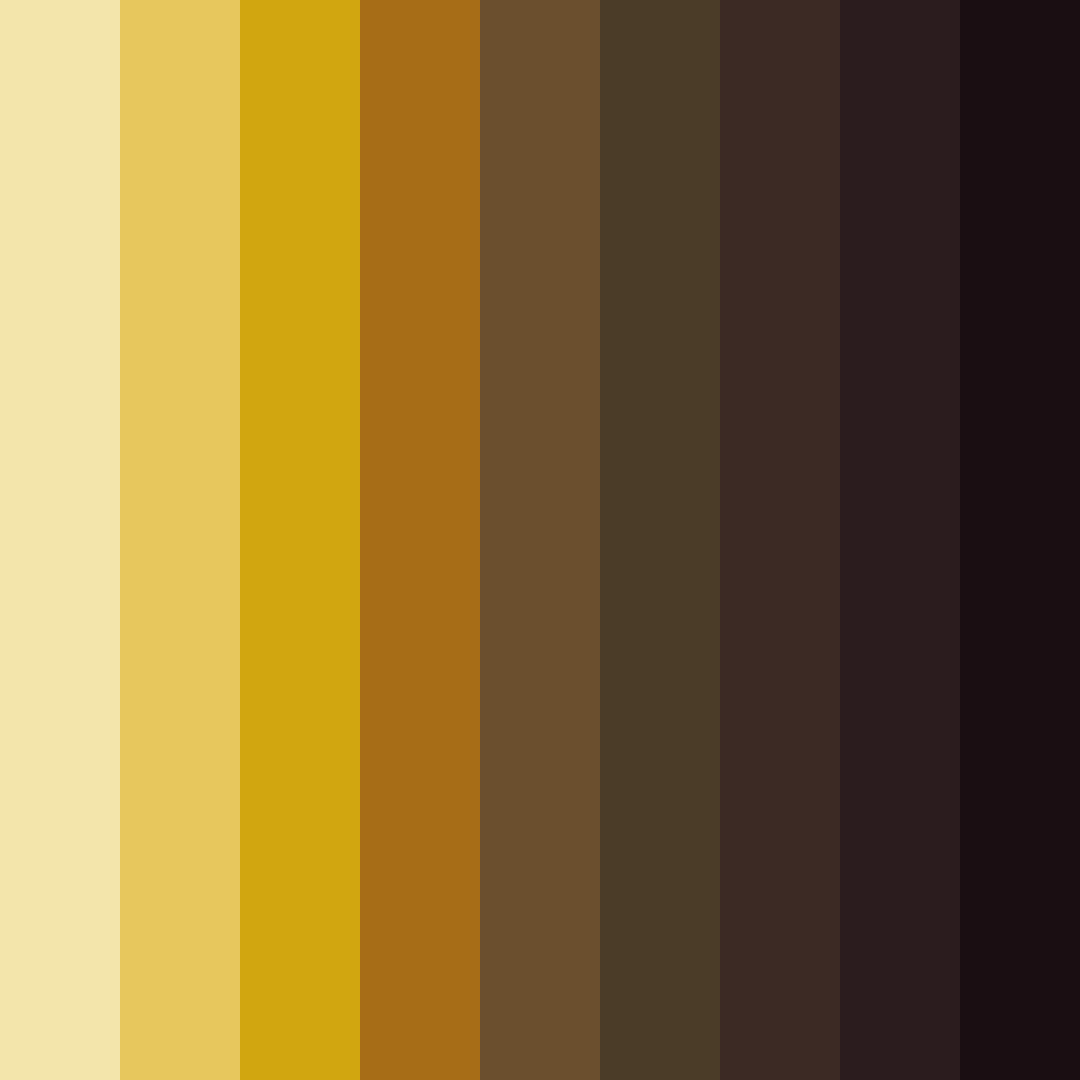 Download earthy yellow color palette PNG image (square)