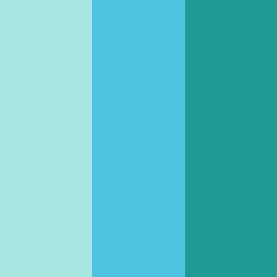 Download aqua serenity color palette PNG image (square)