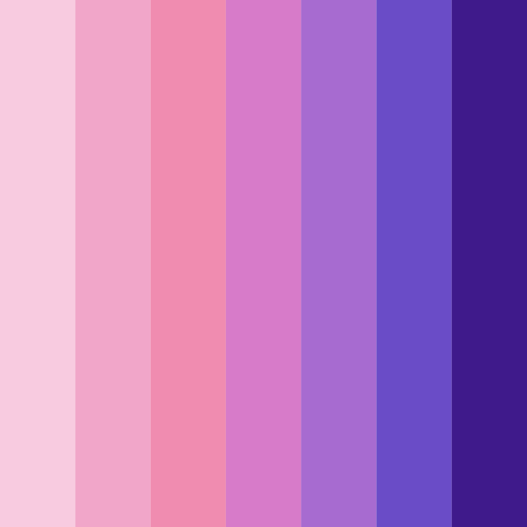 Download pink to blue dream color palette PNG image (square)