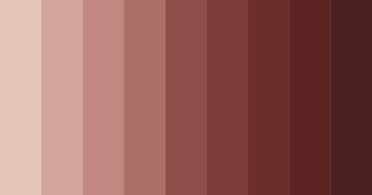 Download dark brown shades color palette PNG image (landscape)