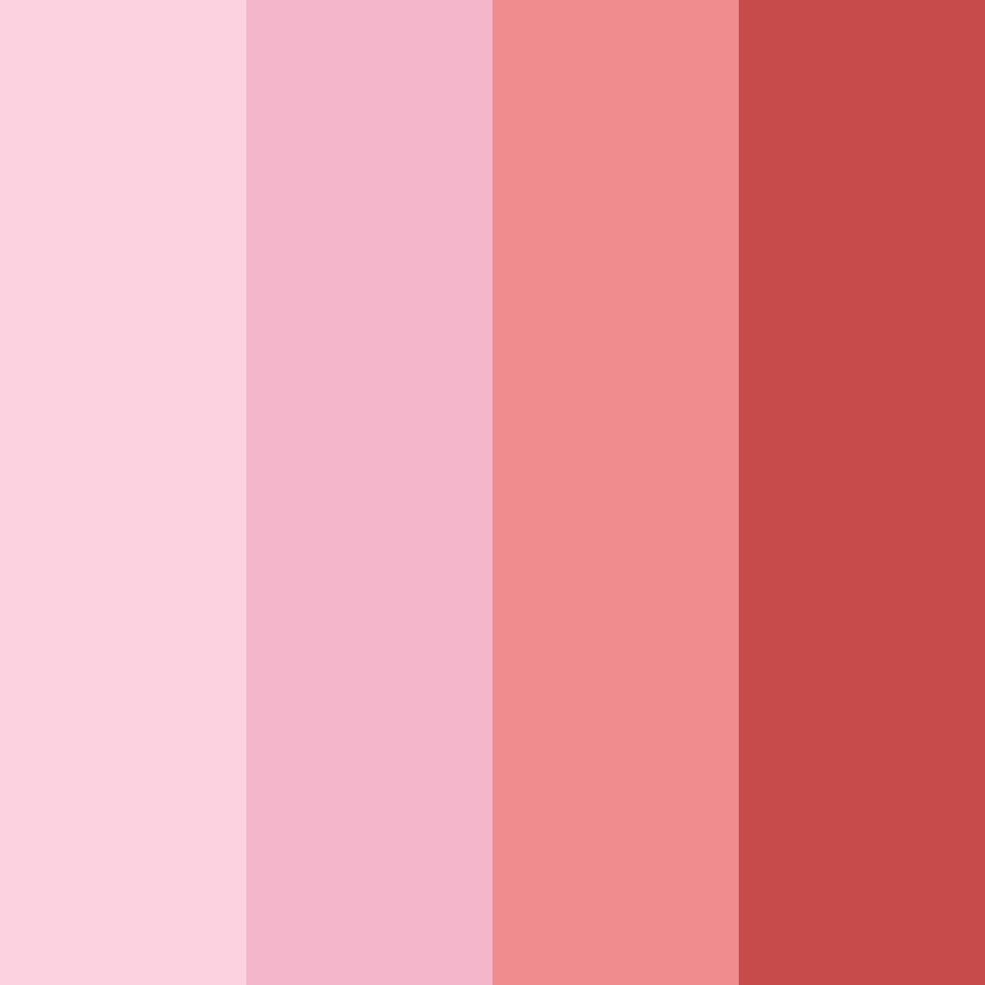 Download pink sweets color palette PNG image (square)