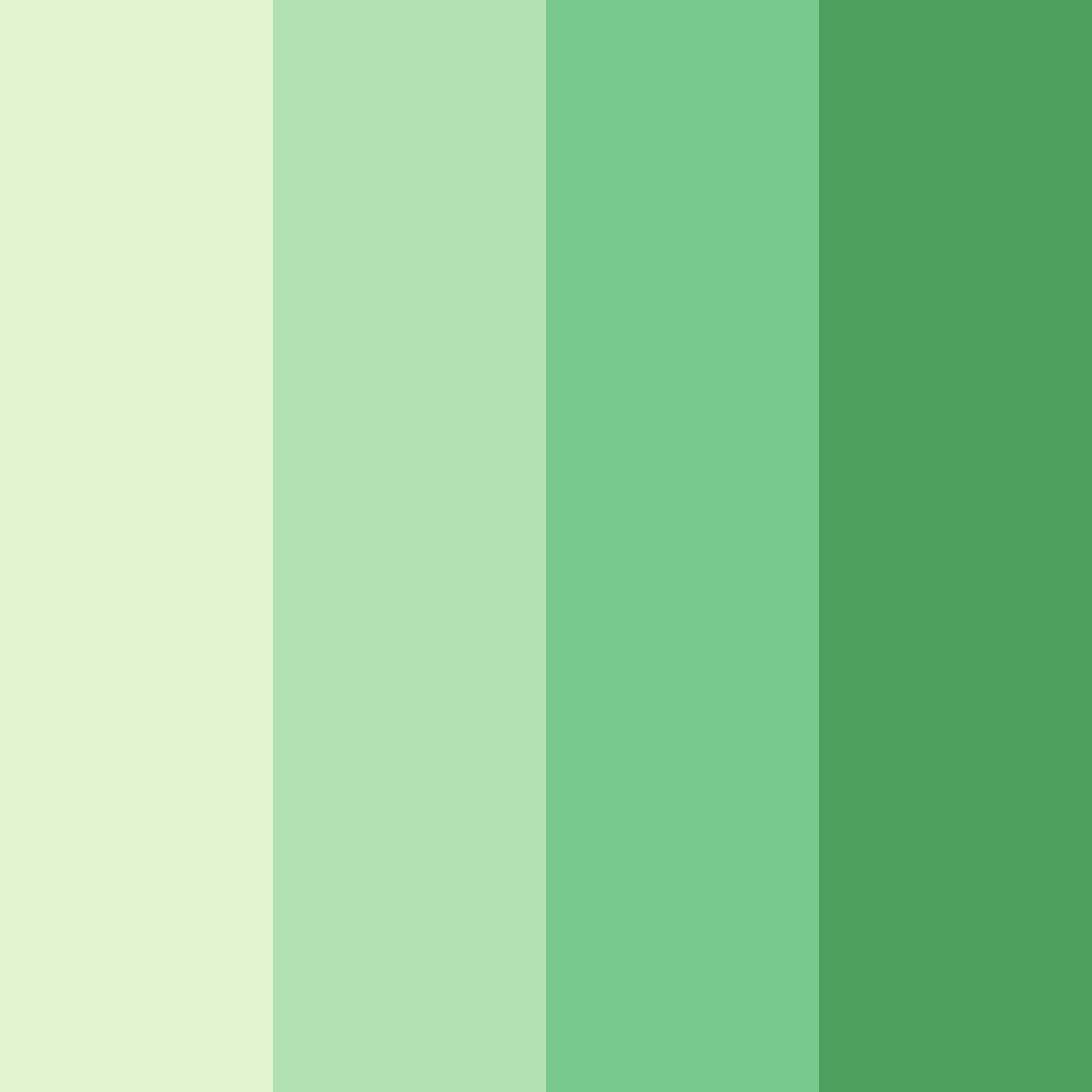 Download gentle green confections color palette PNG image (square)