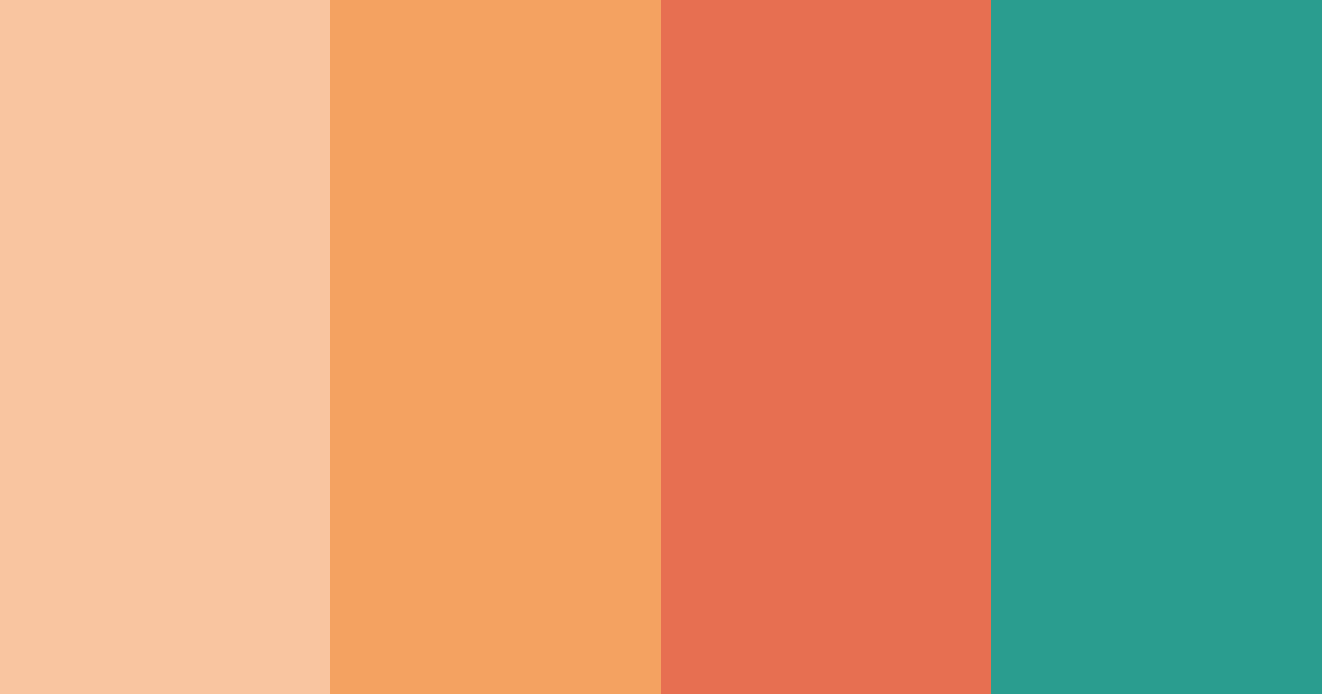 Download coral beach color palette PNG image (landscape)