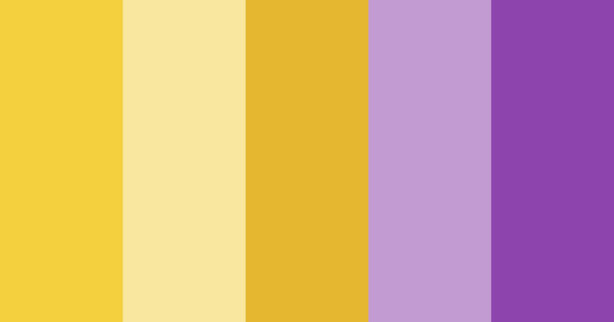 Download crafty sunshine color palette PNG image (landscape)