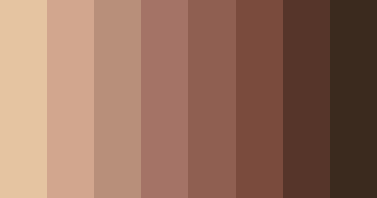 Download warm earthtones color palette PNG image (landscape)
