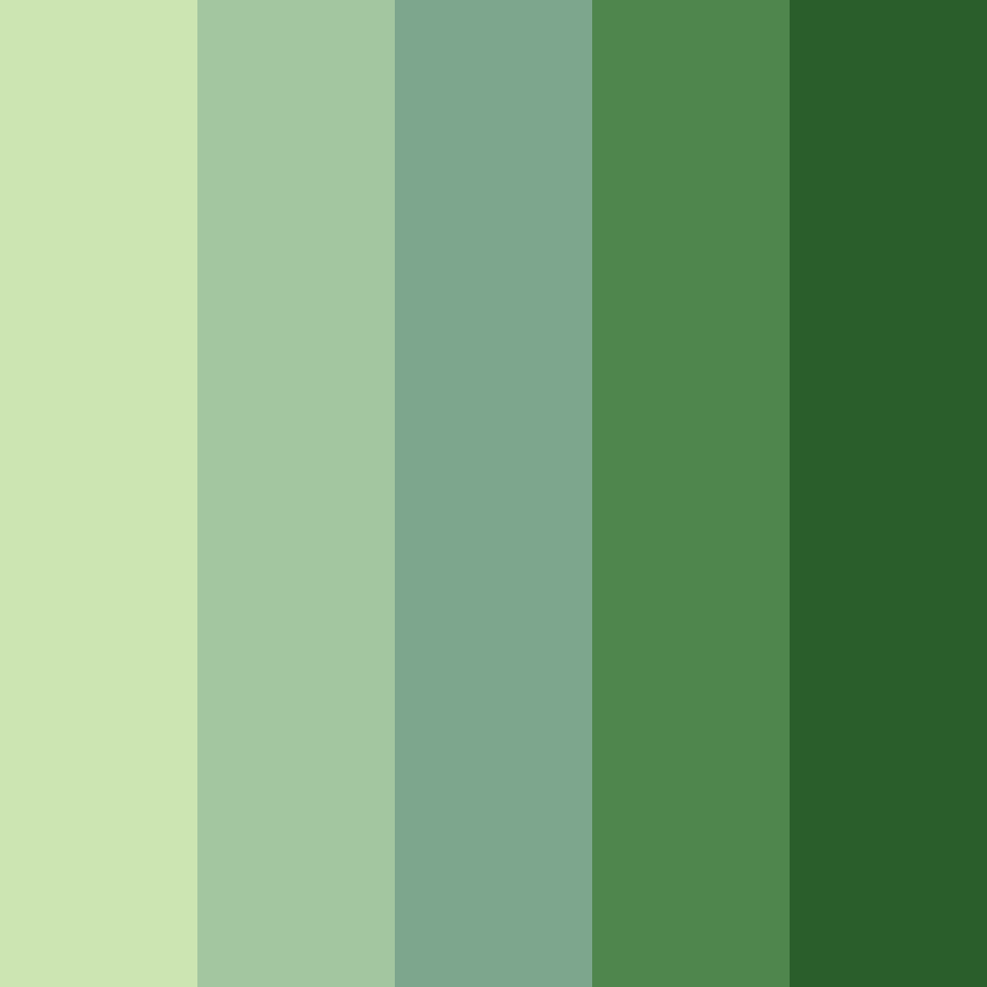 Download mossy whispers color palette PNG image (square)