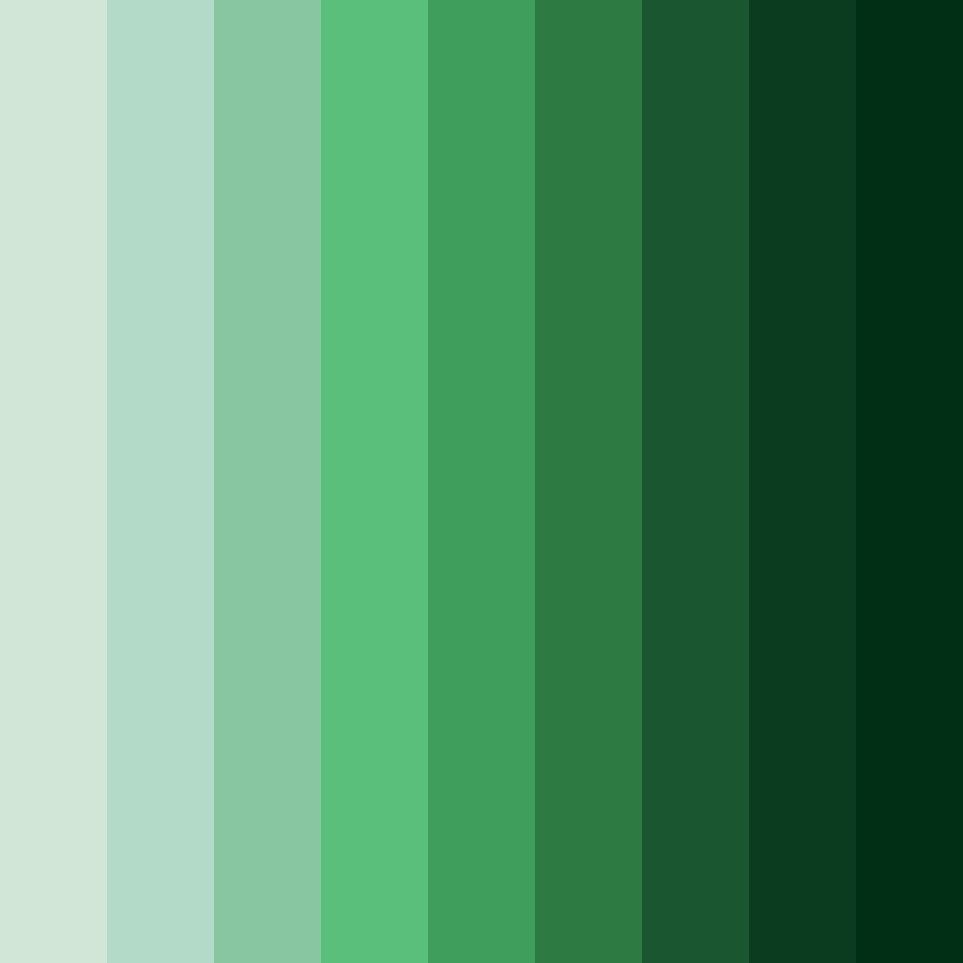 Download enchanted forest color palette PNG image (square)