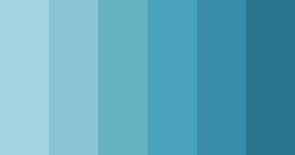 Download blue rain color palette PNG image (landscape)
